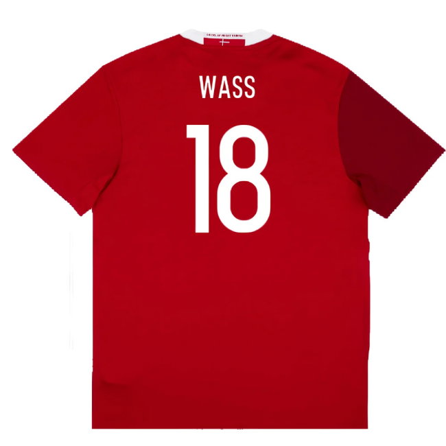 Denmark 2015-16 Home Shirt (L) (Excellent) (Wass 18)
