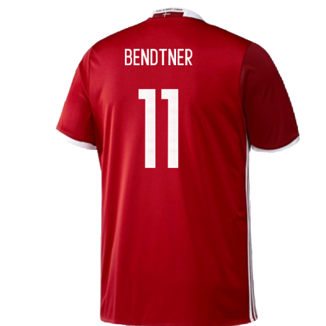 Denmark 2016-17 Home Shirt ((Excellent) 3XL) (Bendtner 11)