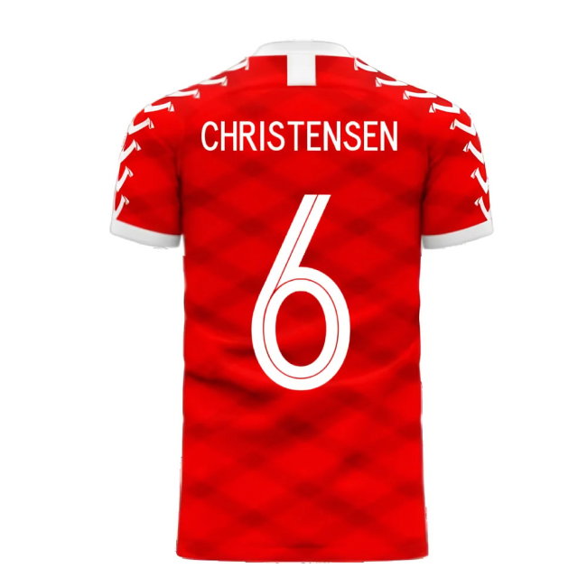 Denmark 2025-2026 Home Concept Football Kit (Viper) (CHRISTENSEN 6)
