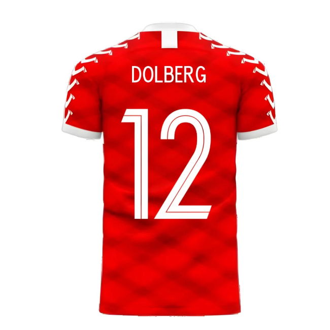 Denmark 2025-2026 Home Concept Football Kit (Viper) (DOLBERG 12)