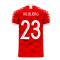 Denmark 2023-2024 Home Concept Football Kit (Viper) (HOJBJERG 23)