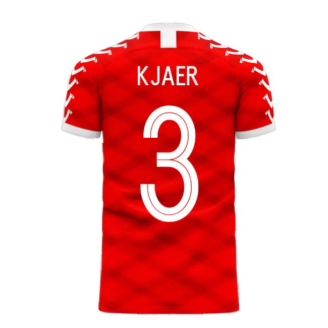 Denmark 2025-2026 Home Concept Football Kit (Viper) (KJAER 3)