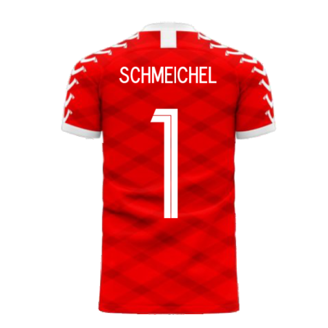 Denmark 2023-2024 Home Concept Football Kit (Viper) (SCHMEICHEL 1)