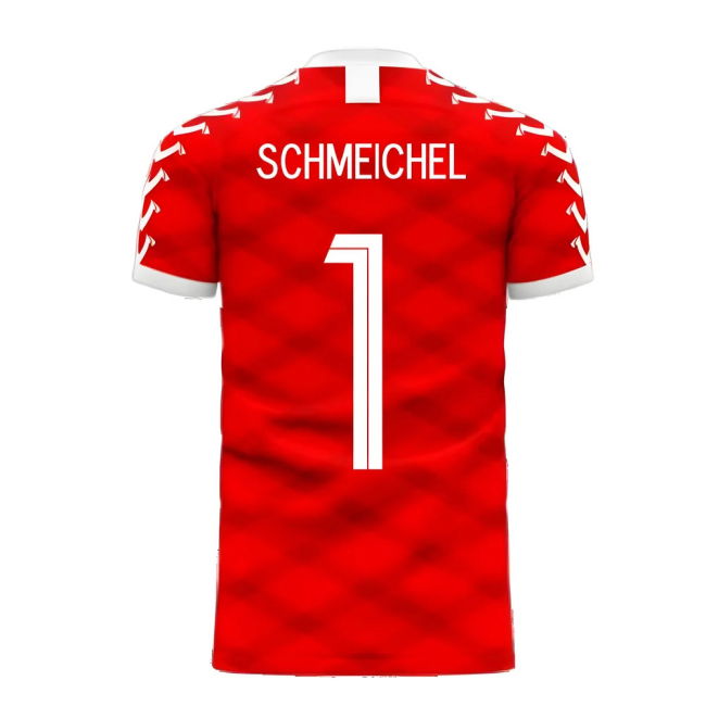 Denmark 2025-2026 Home Concept Football Kit (Viper) (SCHMEICHEL 1)