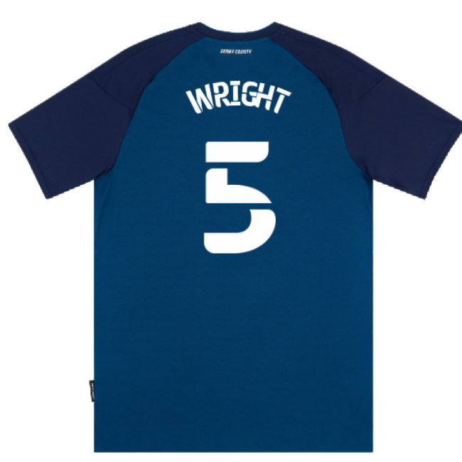 Derby County 2020-21 Away Shirt (S) (Excellent) (Wright 5)
