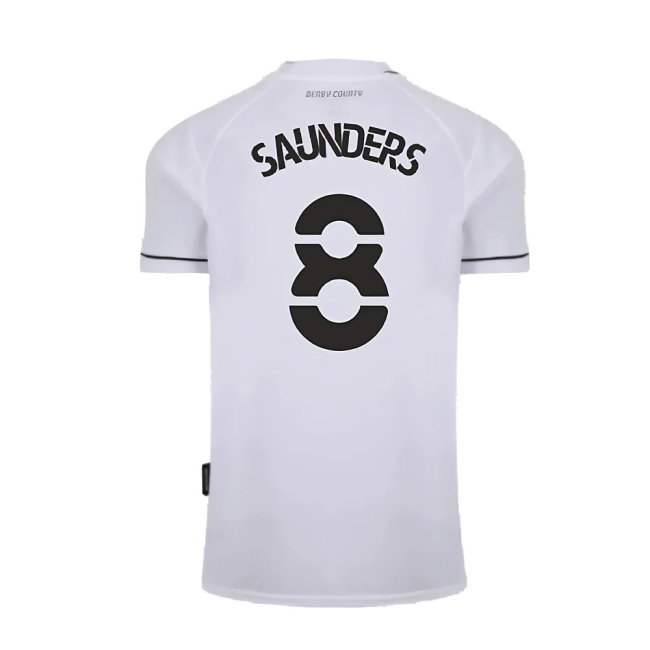 Derby County 2020-21 Home Shirt (L) (Excellent) (Saunders 8)