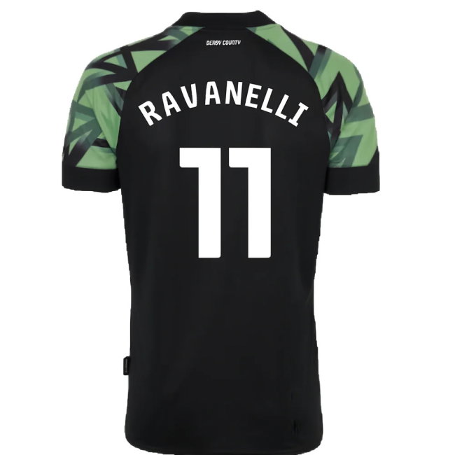 Derby County 2022-23 Away Shirt (Sponsorless) (XL) (Ravanelli 11) (Mint)