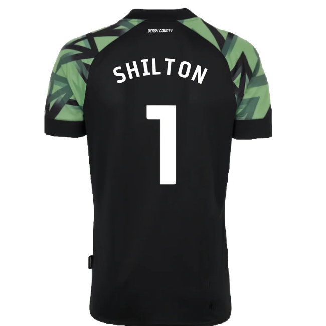 Derby County 2022-23 Away Shirt (Sponsorless) (XL) (Shilton 1) (Mint)