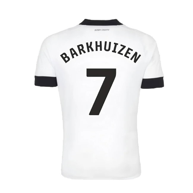 Derby County 2022-23 Home Shirt (Sponsorless) (S) (Barkhuizen 7) (Excellent)