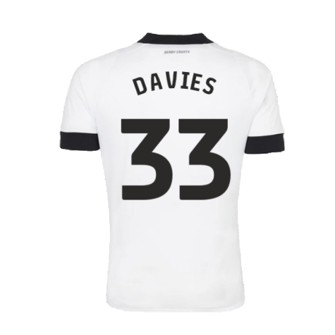 Derby County 2022-23 Home Shirt (Sponsorless) (S) (Davies 33) (Mint)