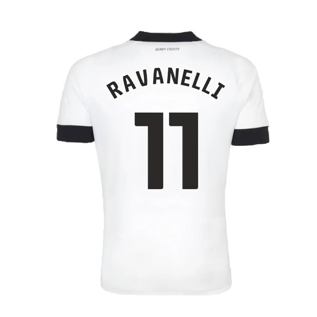 Derby County 2022-23 Home Shirt (Sponsorless) (S) (Ravanelli 11) (Mint)