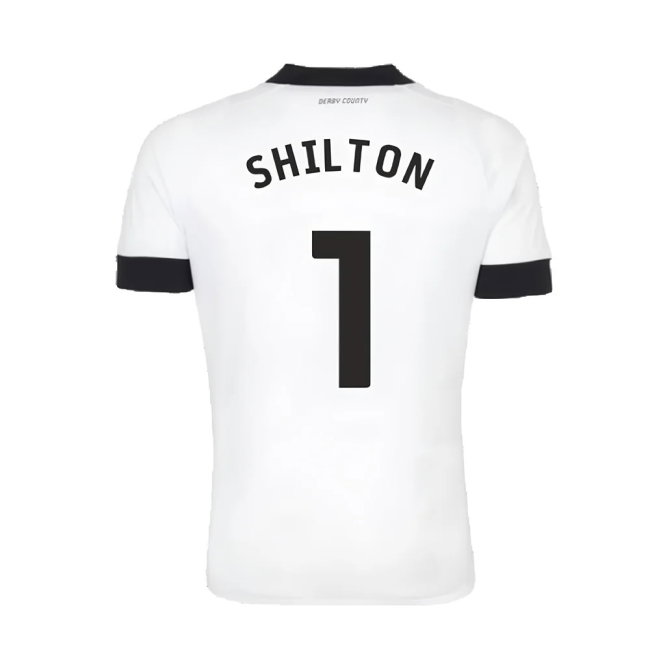 Derby County 2022-23 Home Shirt (Sponsorless) (S) (Shilton 1) (Mint)