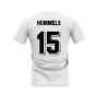 Dortmund 1996-1997 Retro Shirt T-shirt - Text (White) (Hummels 15)