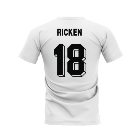 Dortmund 1996-1997 Retro Shirt T-shirt (White) (Ricken 18)
