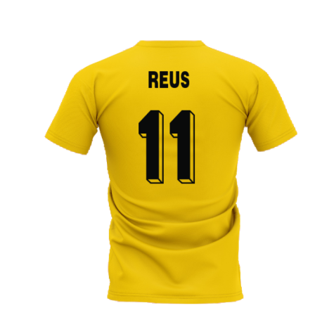 Dortmund 1996-1997 Retro Shirt T-shirt (Yellow) (Reus 11)