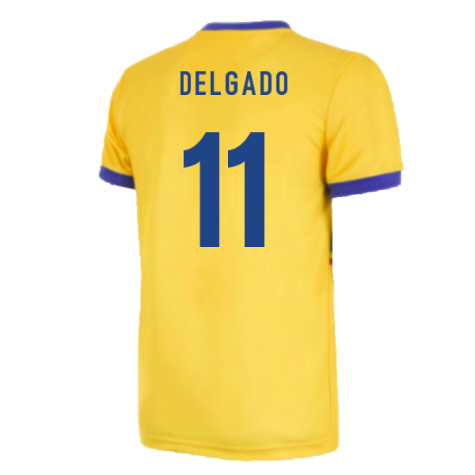 Ecuador 1983 Retro Football Shirt (DELGADO 11)