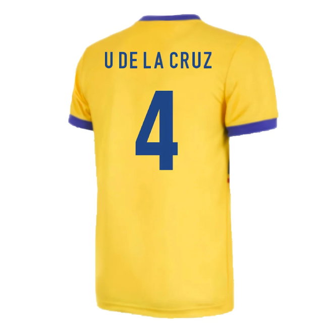 Ecuador 1983 Retro Football Shirt (U DE LA CRUZ 4)
