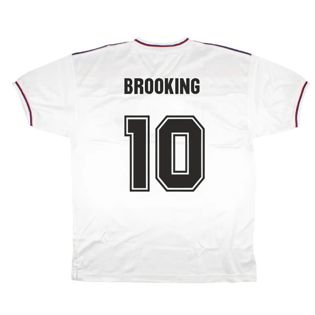 England 1980-82 Score Draw Replica Home Shirt (XL) (Good) (Brooking 10)