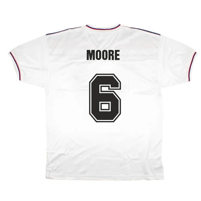 England 1980-82 Score Draw Replica Home Shirt (XL) (Good) (Moore 6)