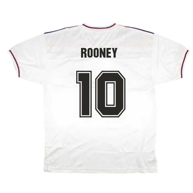 England 1980-82 Score Draw Replica Home Shirt (XL) (Good) (Rooney 10)