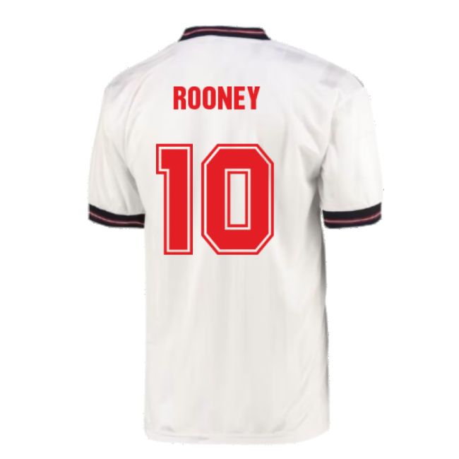 England 1986 Home World Cup Finals Retro Shirt (ROONEY 10)