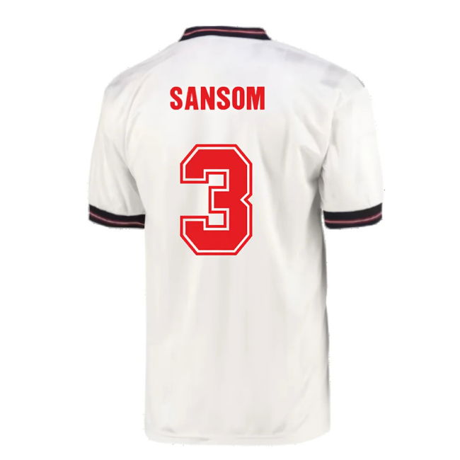 England 1986 Home World Cup Finals Retro Shirt (Sansom 3)
