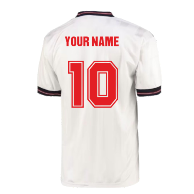 England 1986 Home World Cup Finals Retro Shirt (Your Name)