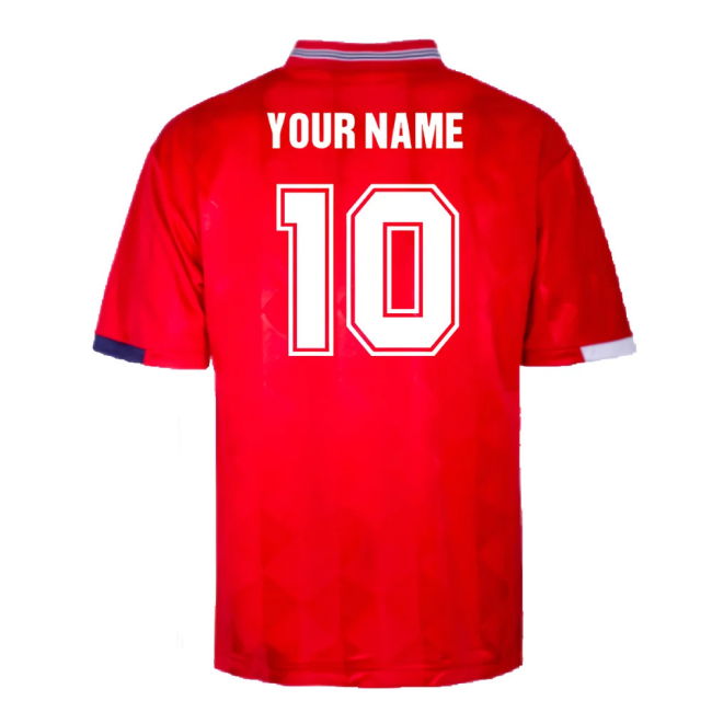 England 1989 Away Retro Shirt (Your Name)