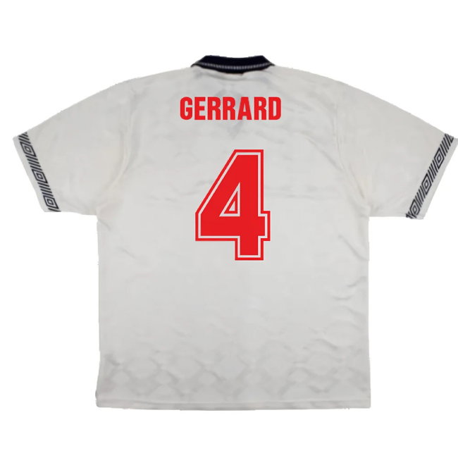 England 1990-92 Home Shirt (L) (Excellent) (Gerrard 4)