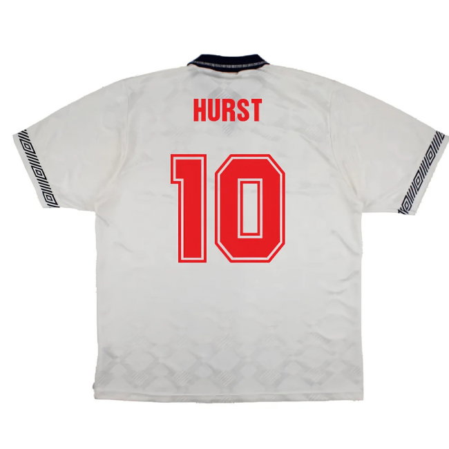 England 1990-92 Home Shirt (XL) (Very Good) (Hurst 10)