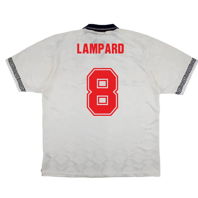 England 1990-92 Home Shirt (XL) (Very Good) (Lampard 8)