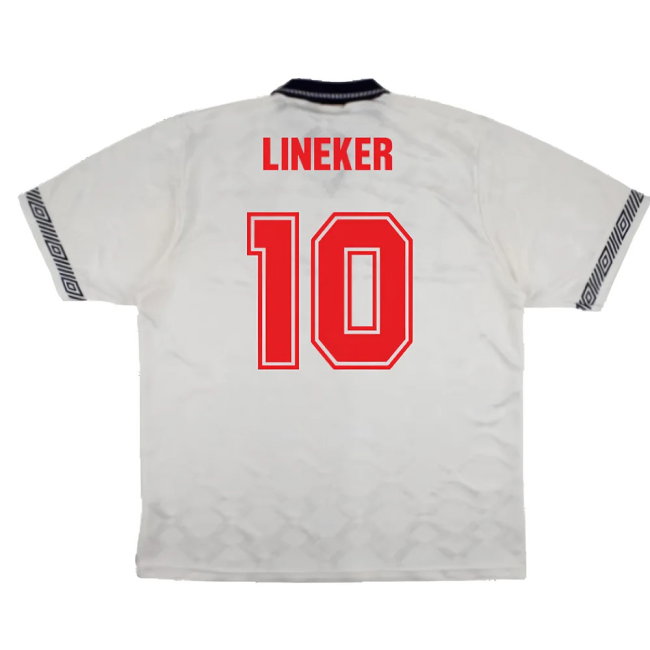 England 1990-92 Home Shirt (M) (Excellent) (Lineker 10)