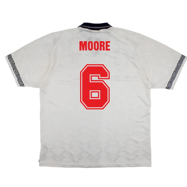 England 1990-92 Home Shirt (XL) (Very Good) (Moore 6)