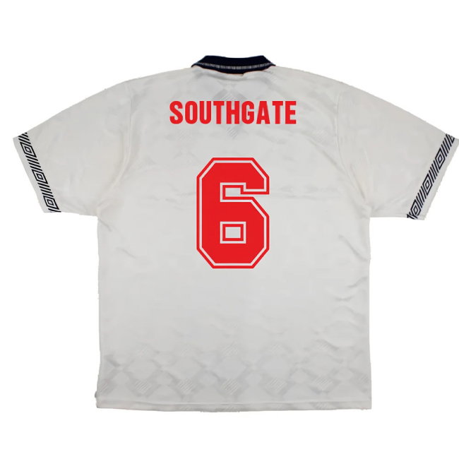 England 1990-92 Home Shirt (XL) (Very Good) (Southgate 6)