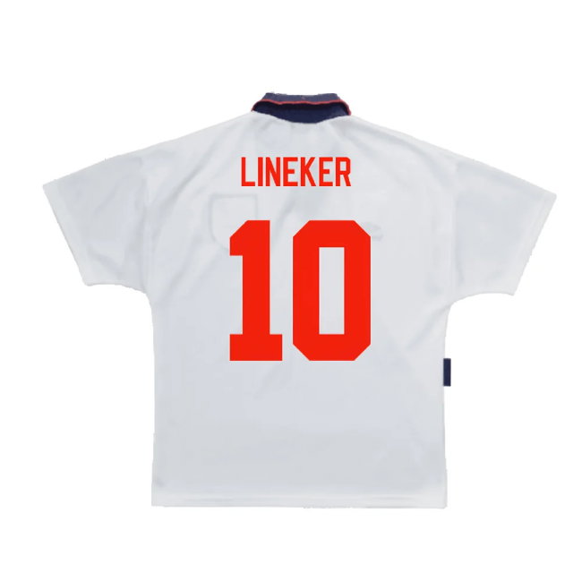 England 1993-1995 Home Shirt (L) (Excellent) (Lineker 10)