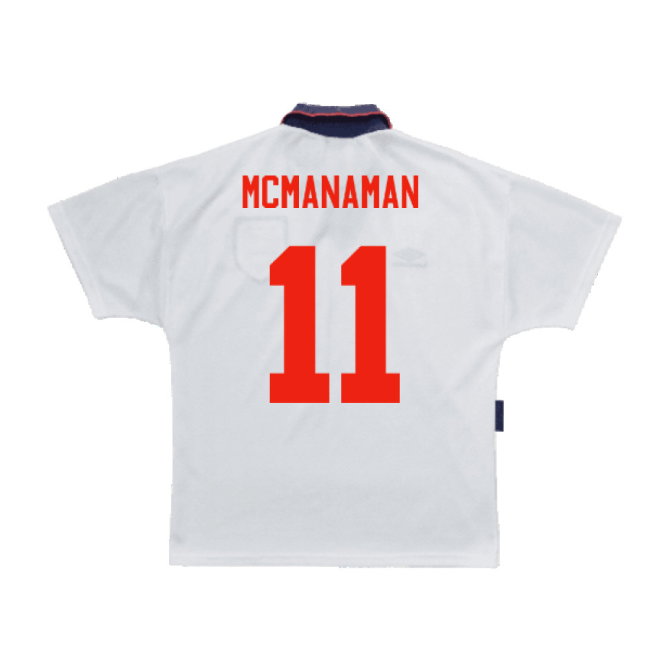 England 1993-1995 Home Shirt (L) (Excellent) (McManaman 11)