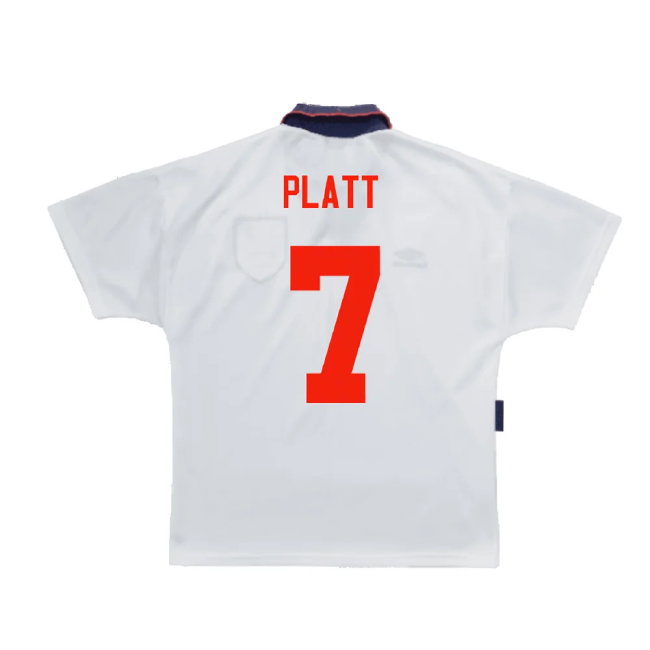 England 1993-1995 Home Shirt (L) (Excellent) (Platt 7)