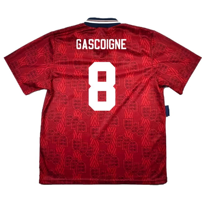 England 1993-95 Away Shirt (L) (Mint) (Gascoigne 8)