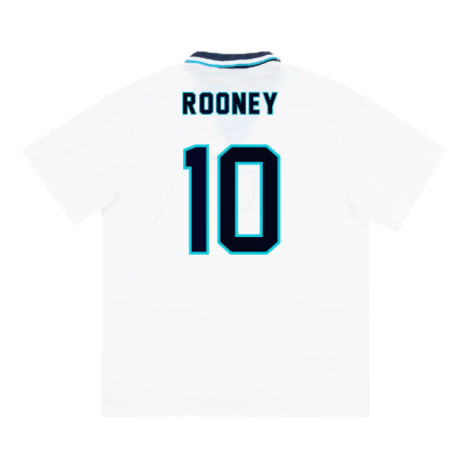 England 1995-97 Home Shirt (XL) (ROONEY 10) (Excellent)