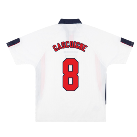England 1997-1999 Home Shirt (L) (Very Good) (GASCOIGNE 8)