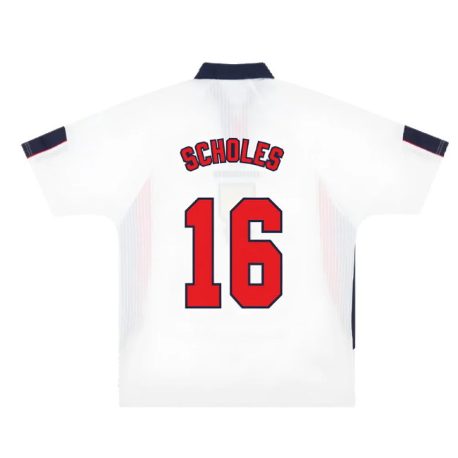 England 1997-99 Home (M) (Very Good) (SCHOLES 16)