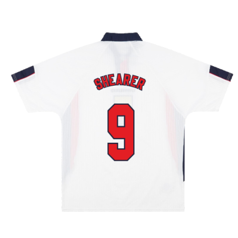 England 1997-99 Home Shirt (2XL) (Very Good) (SHEARER 9)