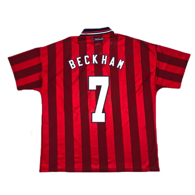 England 1998-99 Away Shirt (XL) (Excellent) (BECKHAM 7)