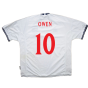 England 1999-00 Home Shirt (L) (Good) (Owen 10)