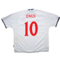 England 1999-00 Home Shirt (M) (Good) (Owen 10)