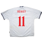 England 1999-00 Home Shirt (XXL) (Fair) (Heskey 11)
