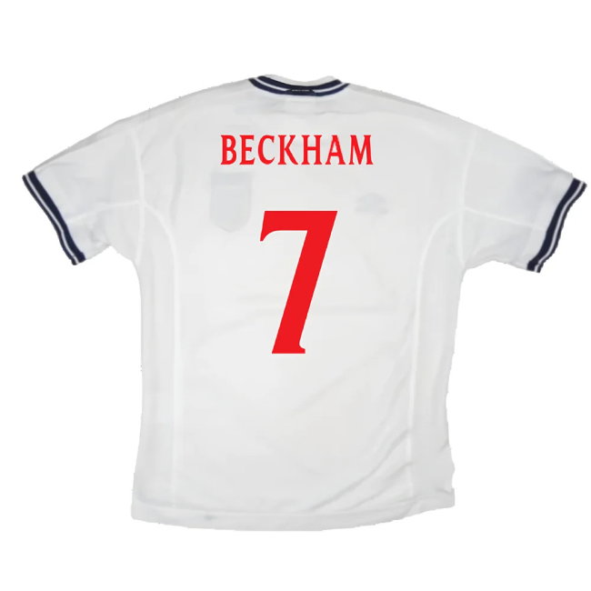 England 1999-01 Home Shirt (XL) (Very Good) (Beckham 7)