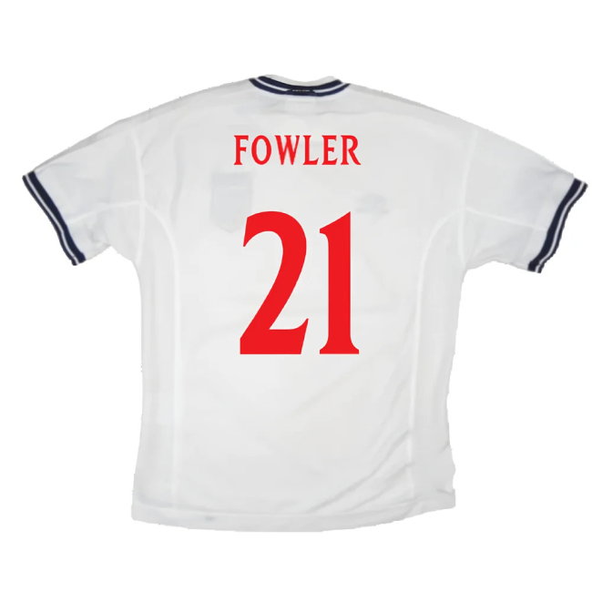 England 1999-01 Home Shirt (XL) (Very Good) (Fowler 21)