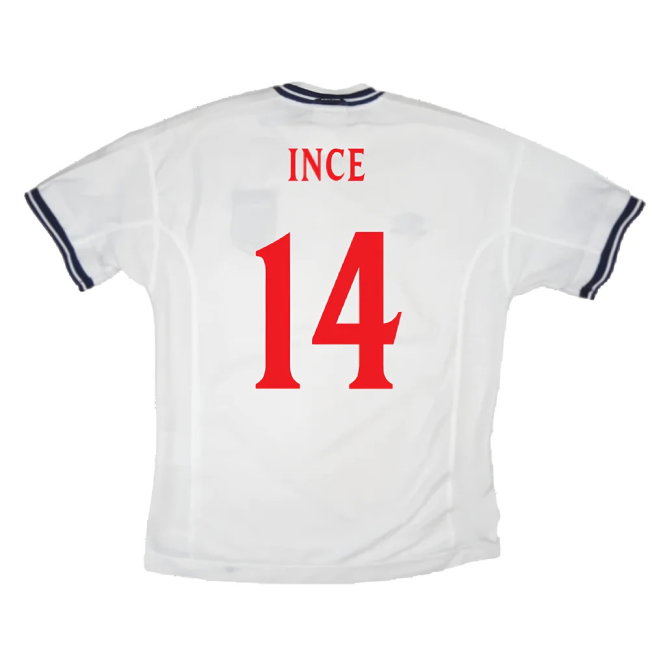 England 1999-01 Home Shirt (XL) (Very Good) (Ince 14)