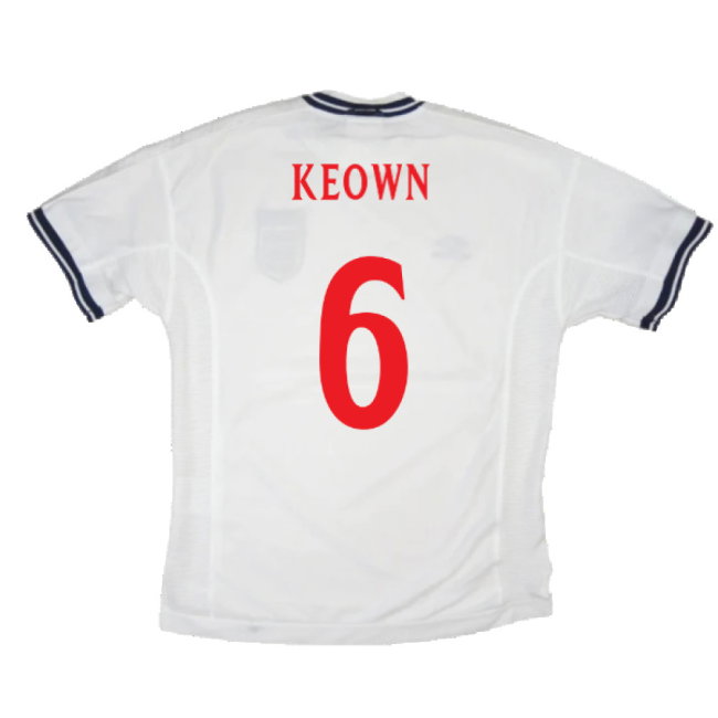 England 1999-01 Home Shirt (XL) (Very Good) (Keown 6)